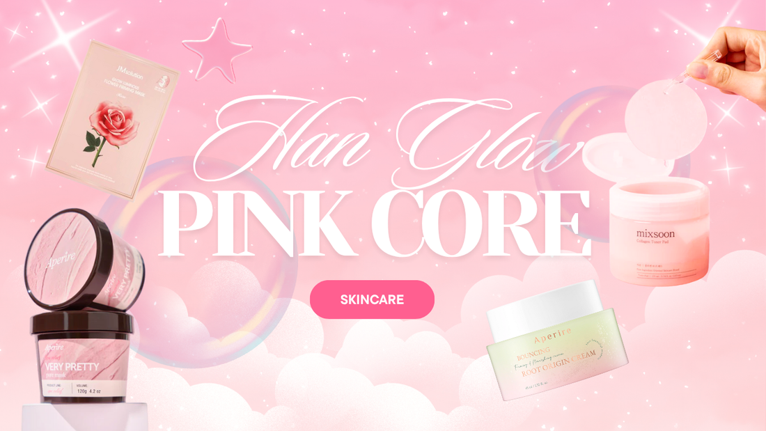 Pink Core skincare in Han Glow