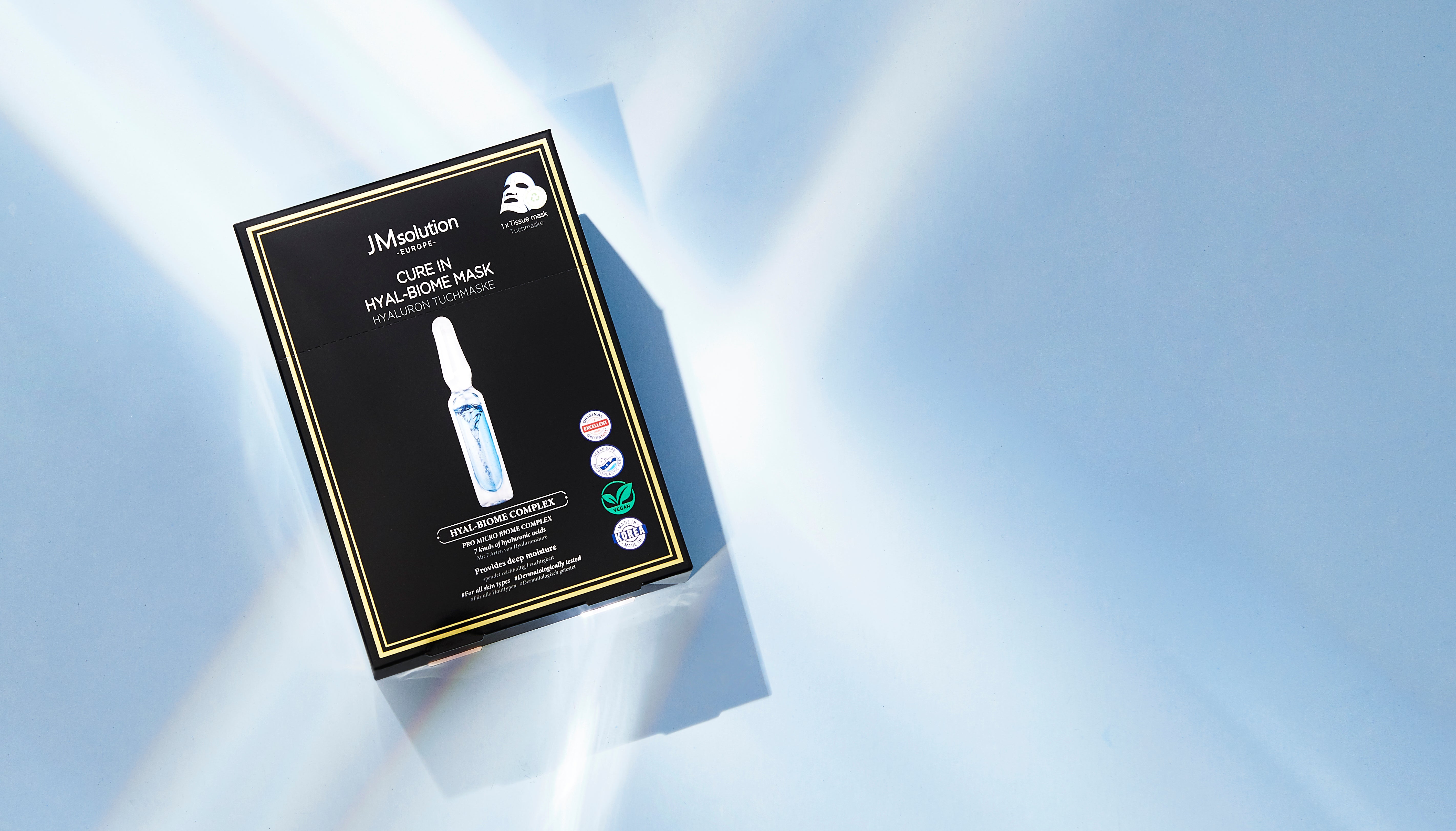 JMSOLUTION Europe CURE IN HYAL-BIOME MASK 10EA