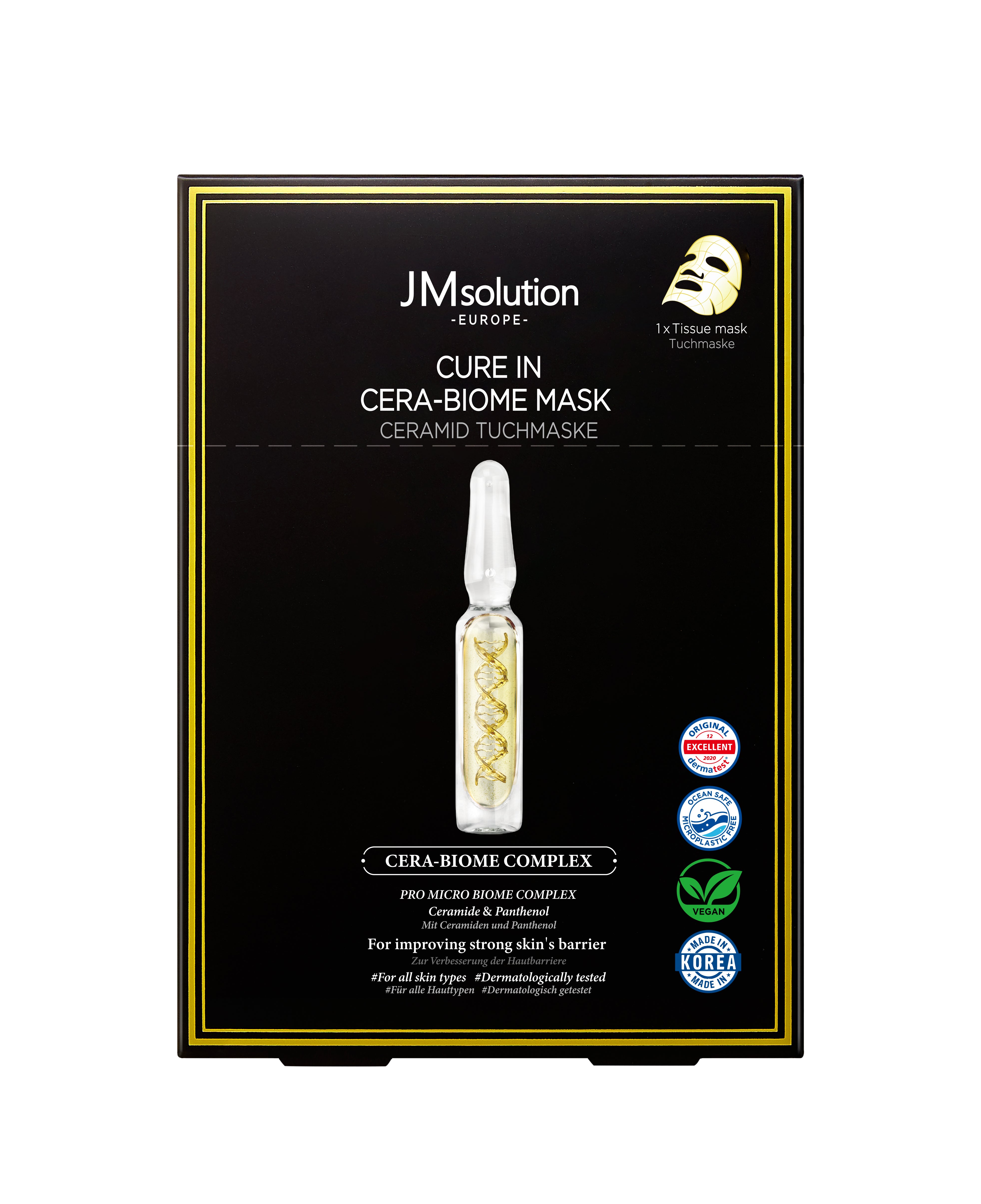 JMSOLUTION Europe CURE IN CERA-BIOME MASK 10EA