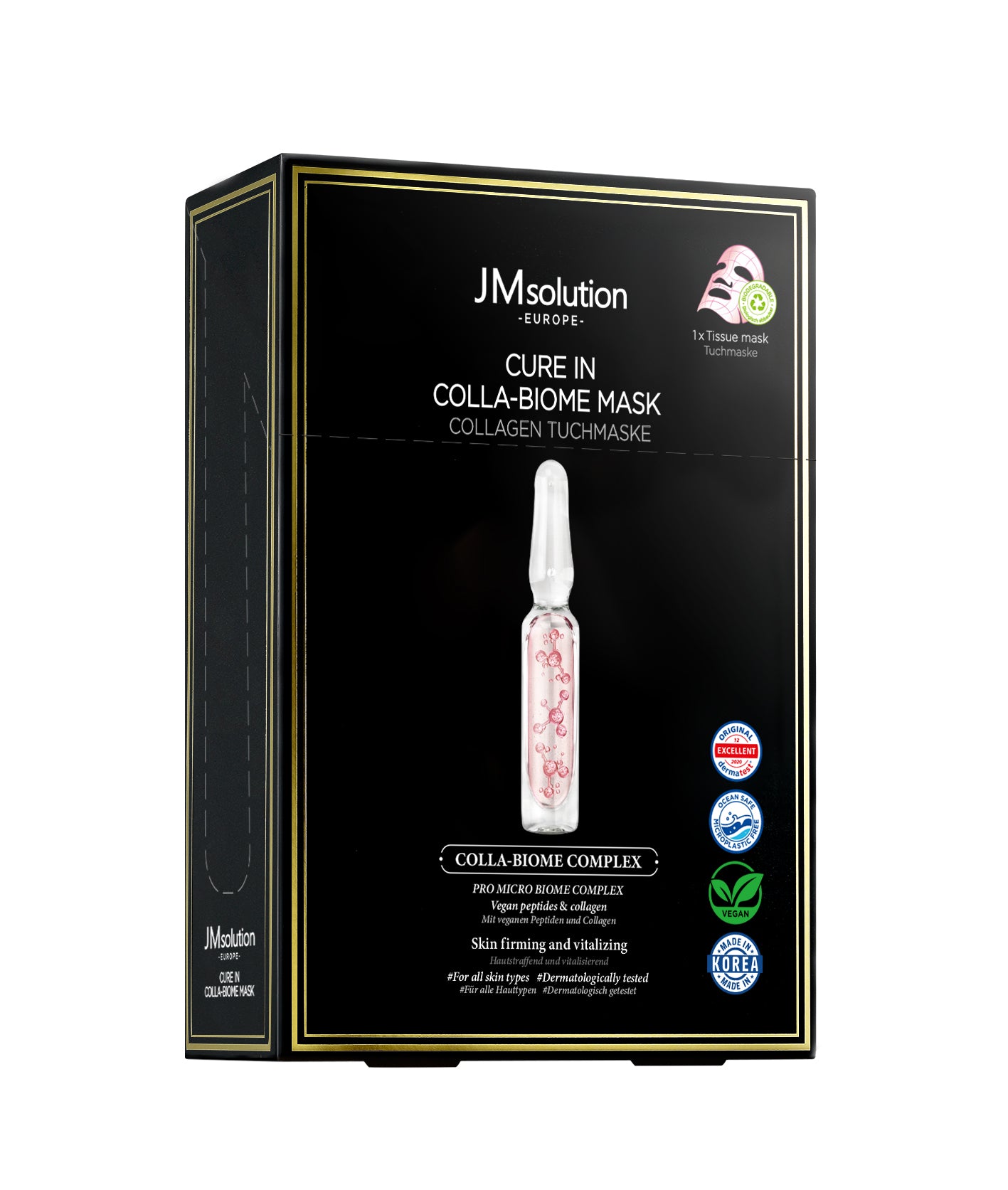 JMSOLUTION Europe CURE IN COLLA-BIOME MASK 10EA