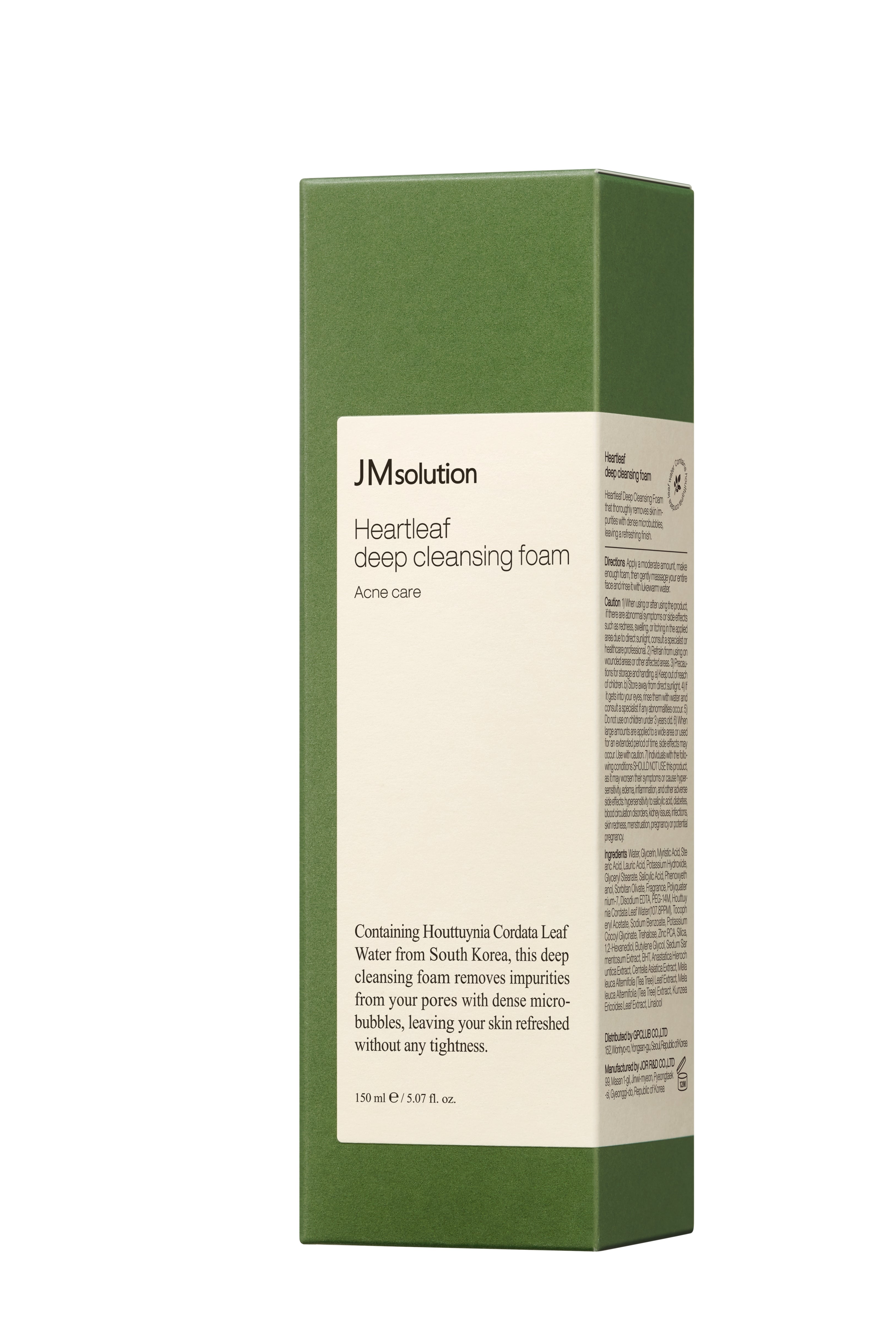 JMSOLUTION HEARTLEAF DEEP CLEANSING FOAM 150ml