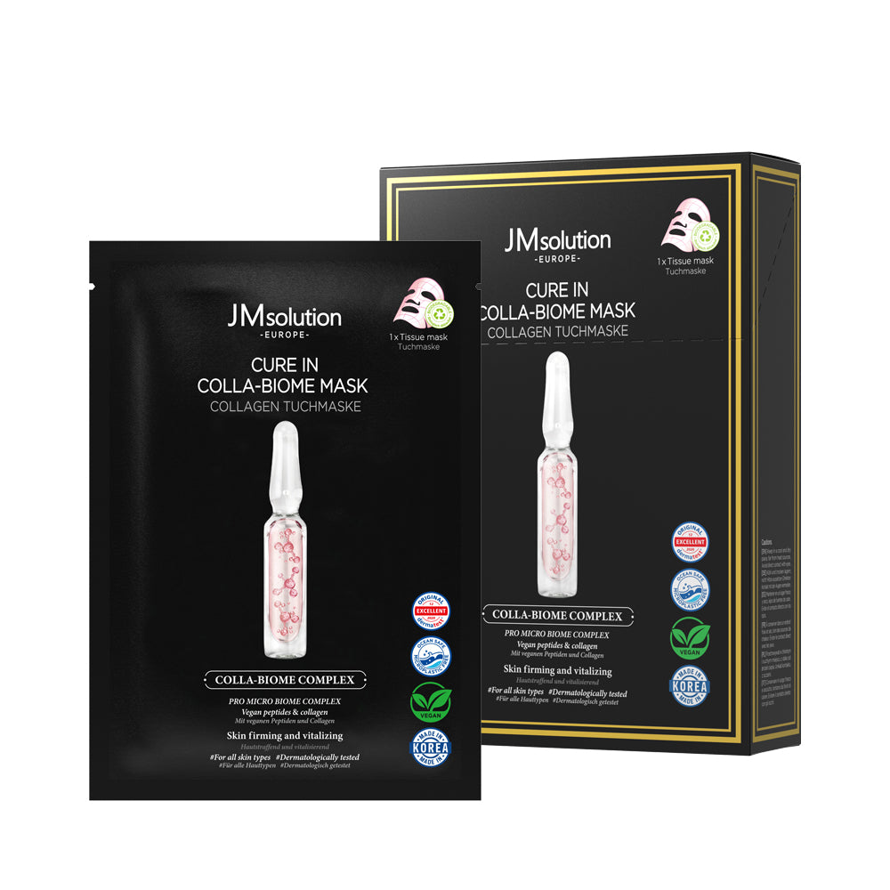 JMSOLUTION Europe CURE IN COLLA-BIOME MASK 10EA