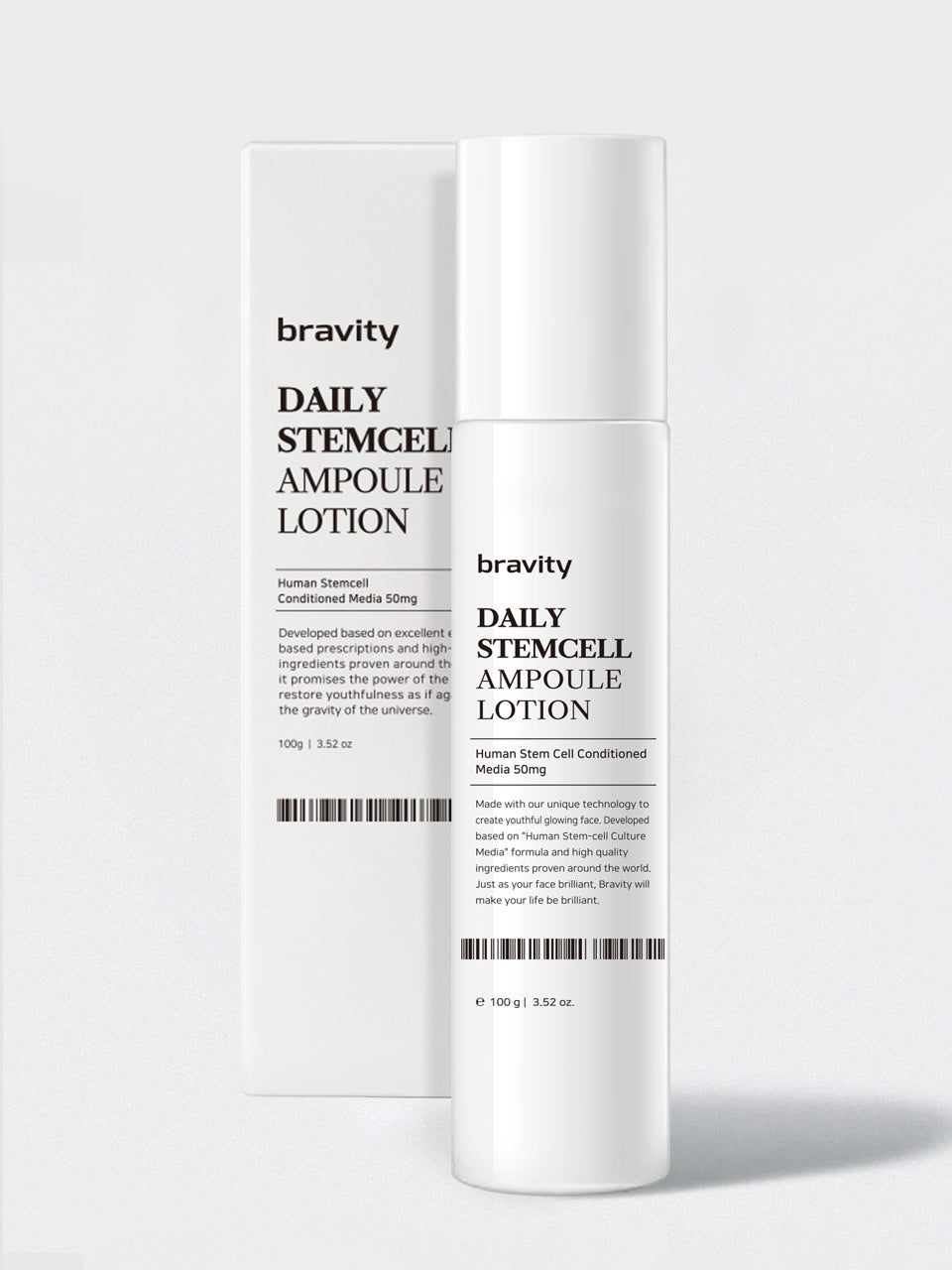 BRAVITY Daily Stem Cell Skin, Lotion Set