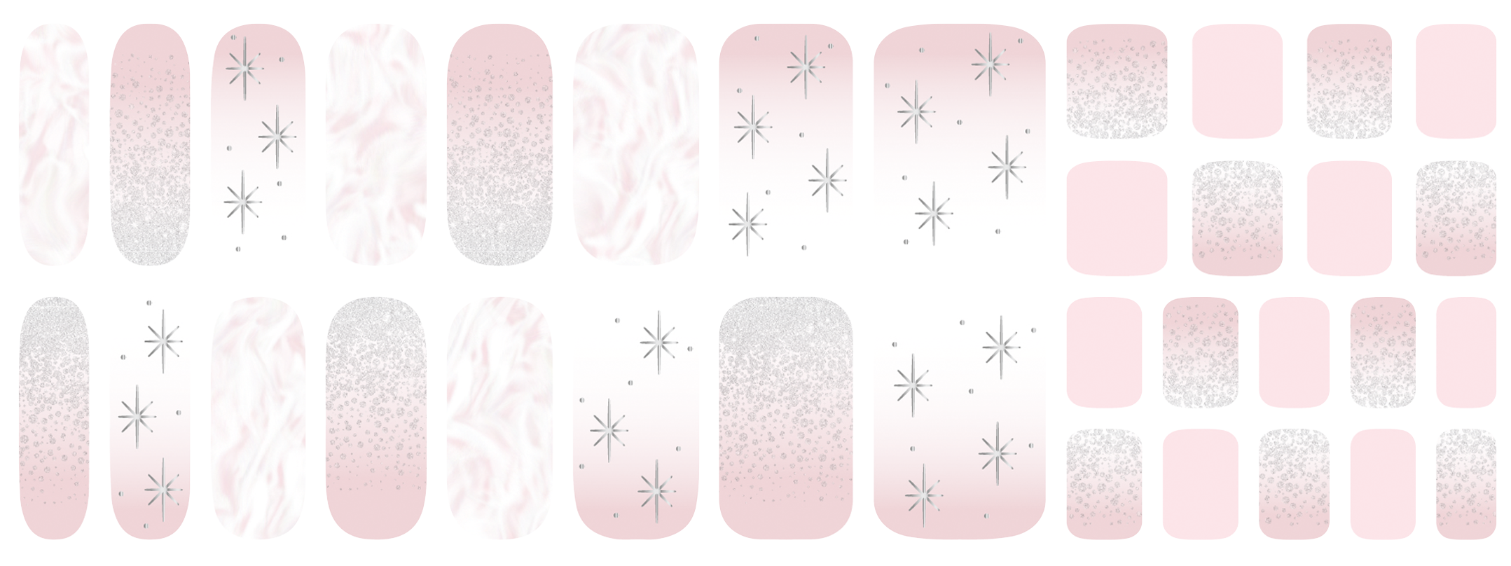 Vavacoco Volume Wrap Nail & Pedi (34pcs) - INNOCENT 38006