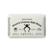 EGATTOC Wood & Cinamon Bath Block (EARTHLY ESCAPE) 120g