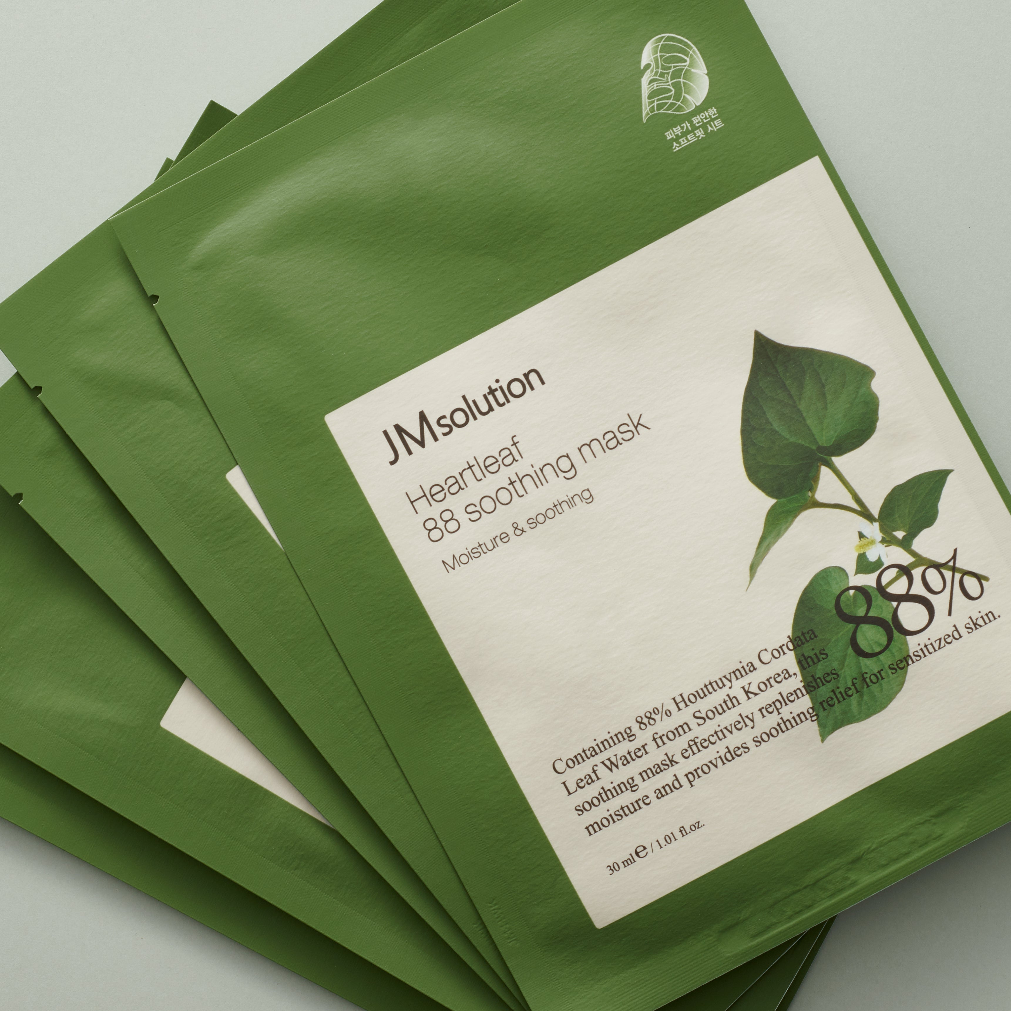 JMSOLUTION HEARTLEAF 88 SOOTHING MASK 10ea