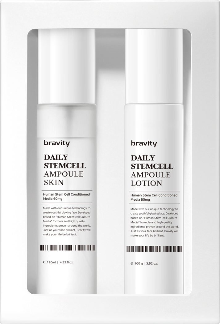 BRAVITY Daily Stem Cell Skin, Lotion Set