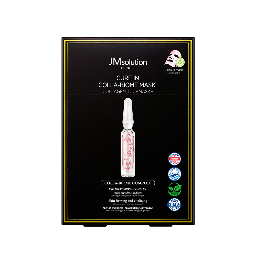 JMSOLUTION Europe CURE IN COLLA-BIOME MASK 10EA