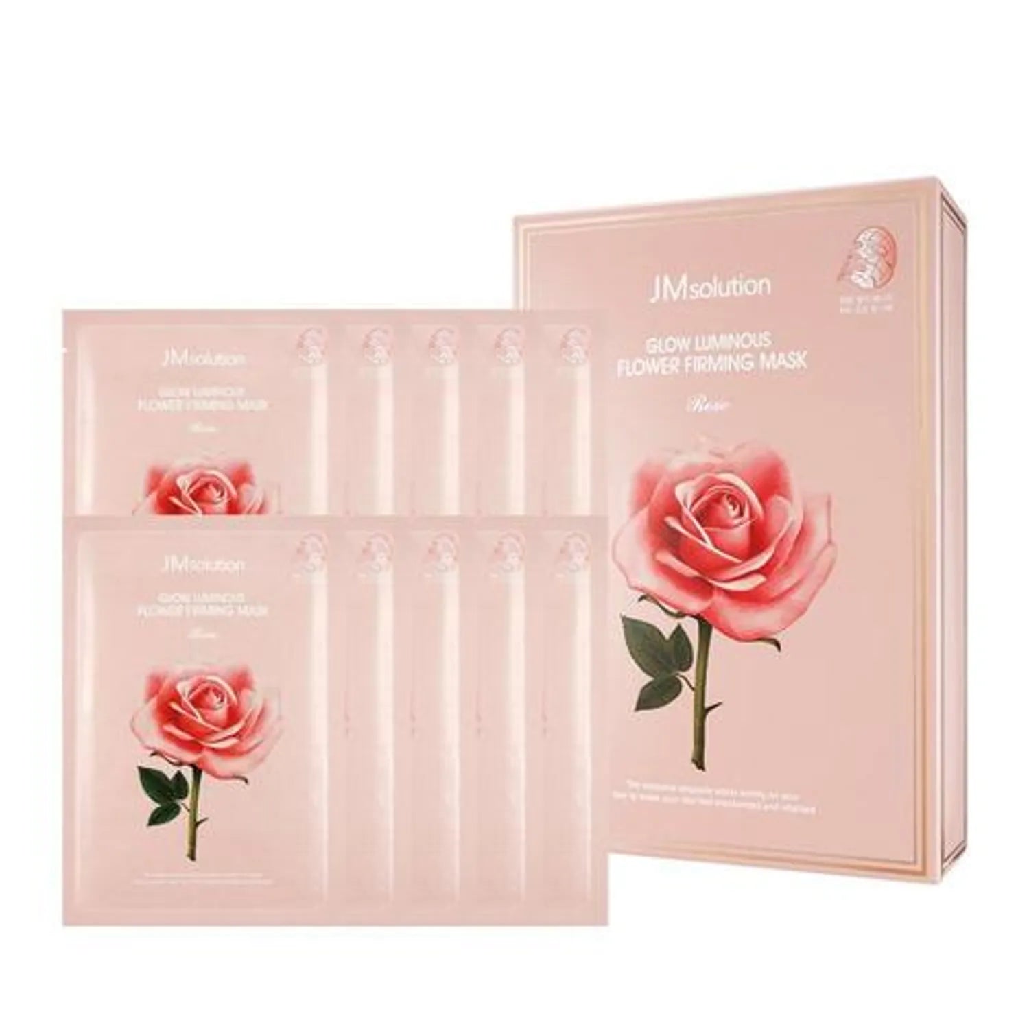 JMSOLUTION GLOW LUMINOUS FLOWER FIRMING MASK 10pcs