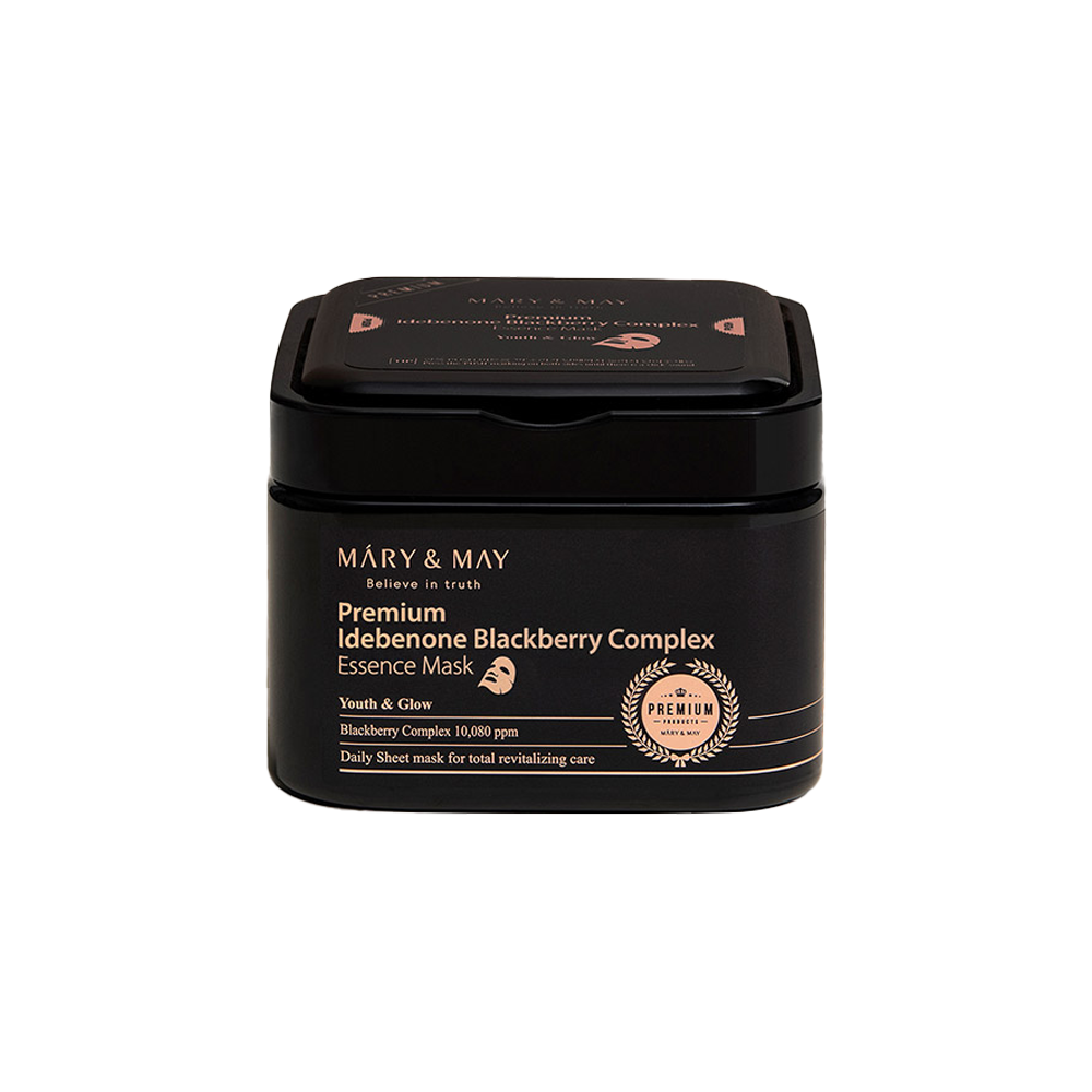 Mary&May Masque Essence Complexe Mûre Idébénone Premium 20 masques/250g