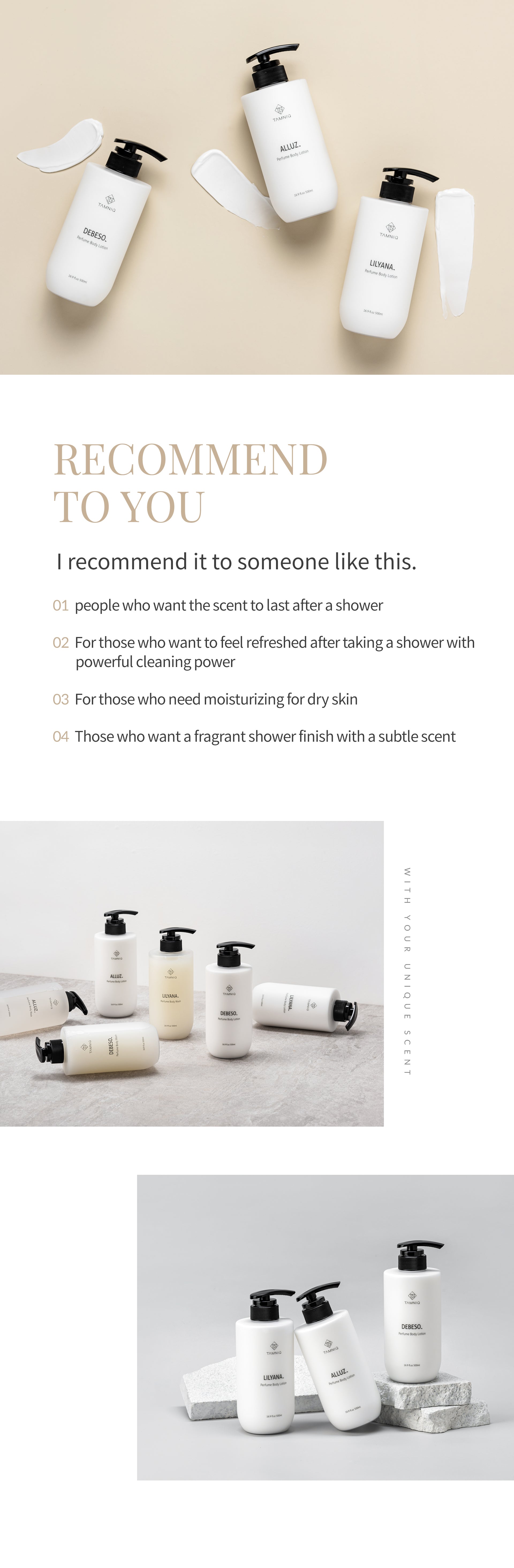 TAMNIQ Perfume Body Lotion 500ml