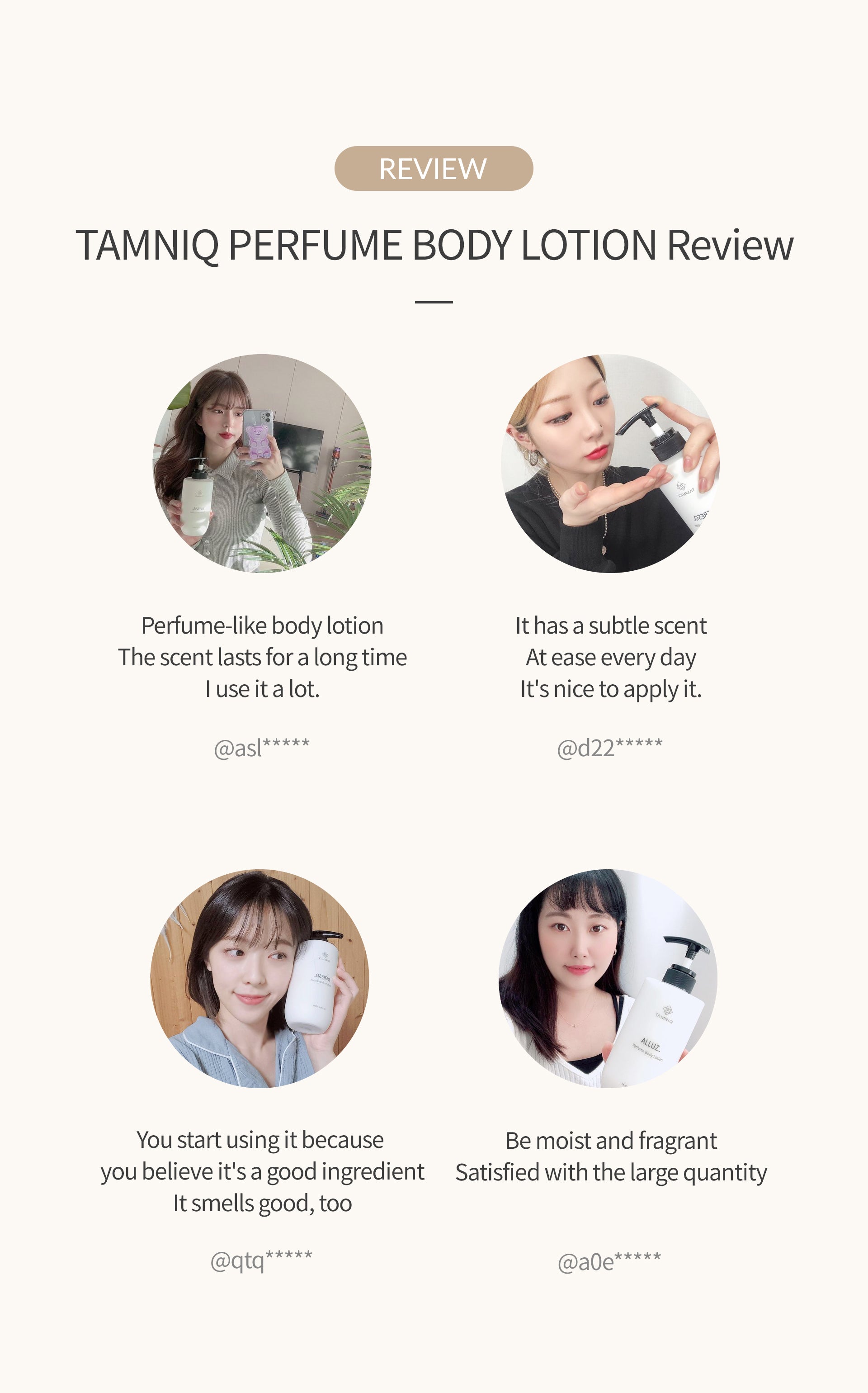 TAMNIQ Perfume Body Lotion 500ml