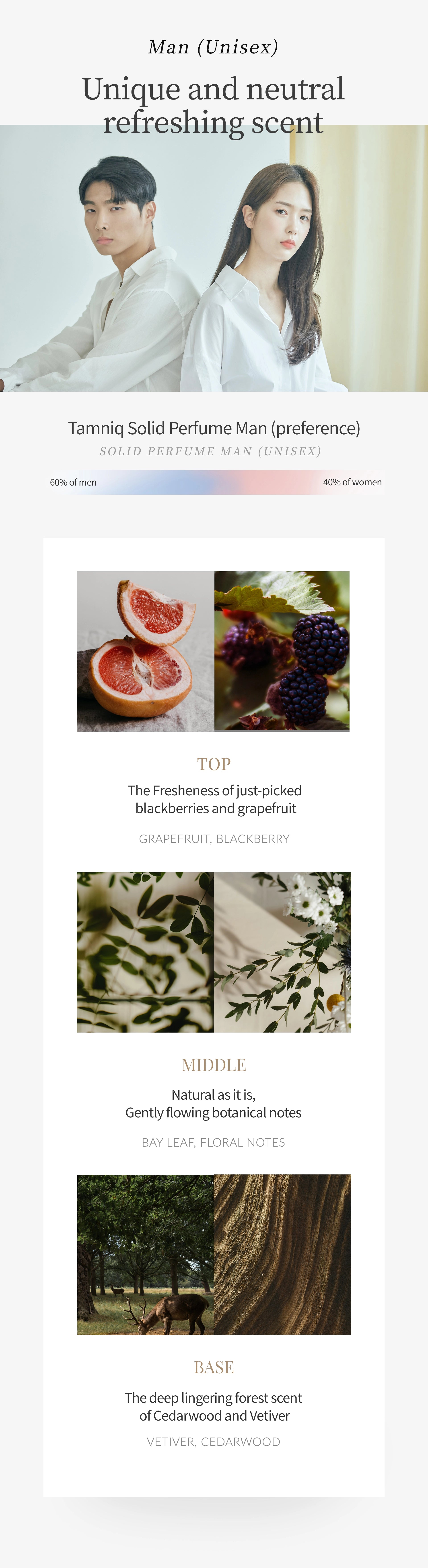 TAMNIQ Loself Solid Perfume (Woman/Man) 30ml