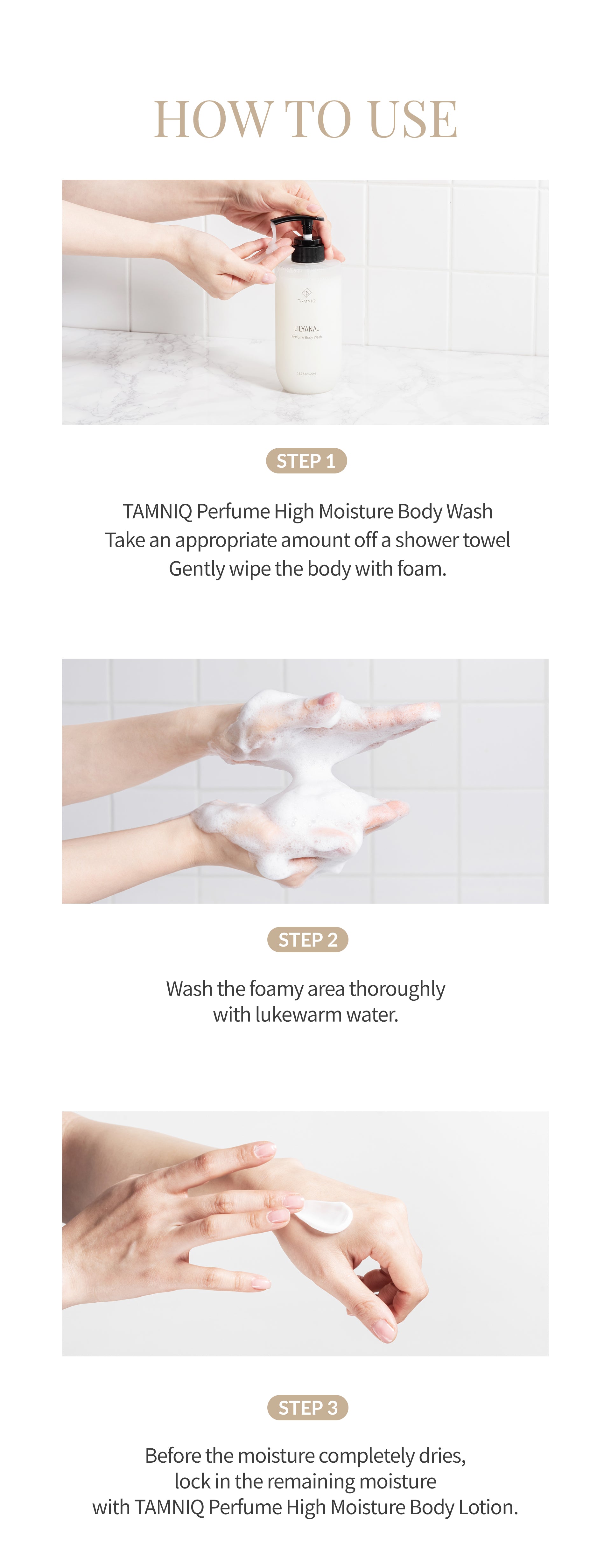 TAMNIQ Perfume Body Wash 500ml