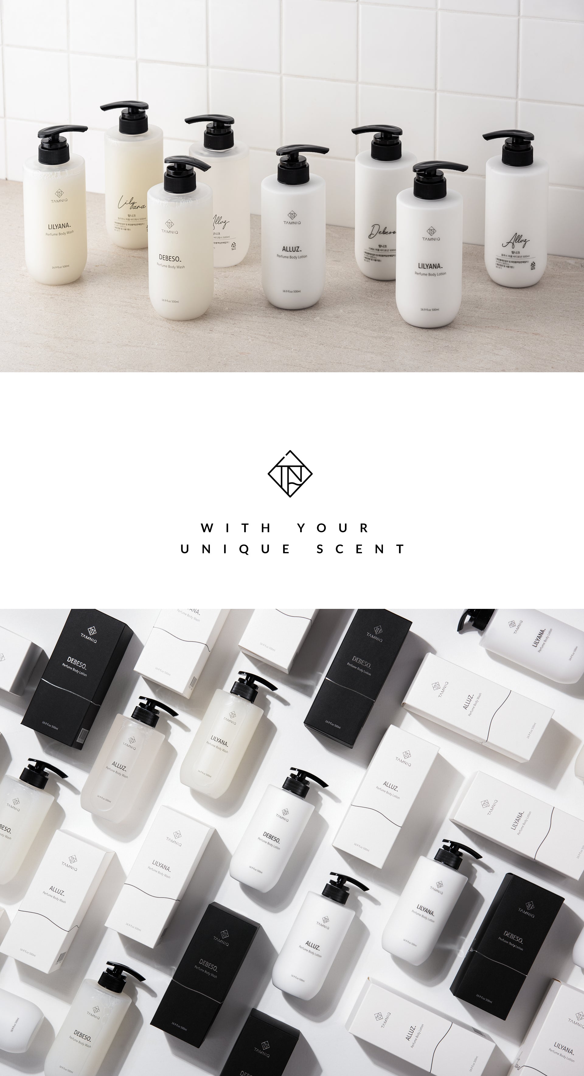 TAMNIQ Perfume Body Wash 500ml