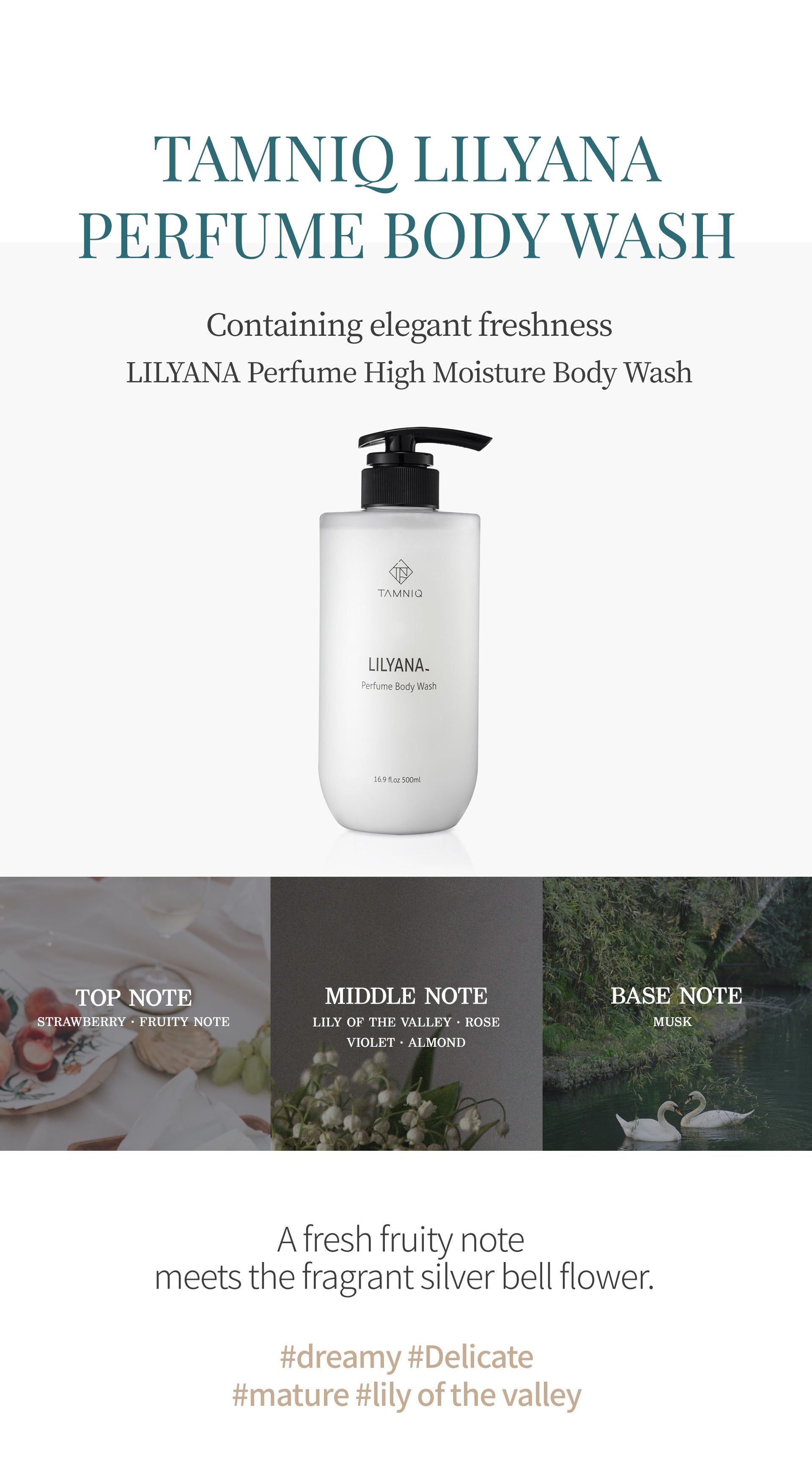 TAMNIQ Perfume Body Wash 500ml