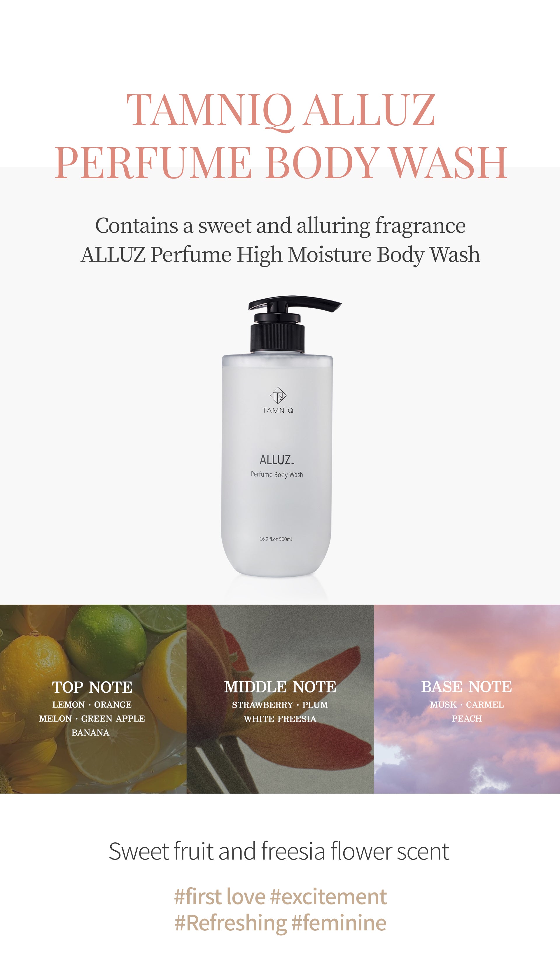 TAMNIQ Perfume Body Wash 500ml